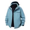 Roupa à Prova de Frio Três em Um Nova com 25 Anos, com Capuz, Impermeável e à Prova de Vento, Jaqueta Masculina e Feminina com Forro Removível
