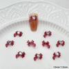 Hielo y Estilo Suave Corazón de Dragón Joyería para Uñas Arco Corazón Esmerilado Diamante Diamante Aurora Joyería Chica Hermosa Lote Completo Venta al por Mayor