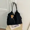Bolso de Gamuza Retro de Gran Capacidad para Mujer 2026 Nueva Moda Simple para el Trabajo Bolso de Hombro Único Bolso de Mano Tote