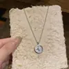 Colar com Pingente de Estrela em Resina com Zircônia Banhado a Ouro Real 14k Corrente de Clavícula Elegante Simples Exquisite Acessórios de Colar Versáteis