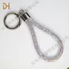 Chaveiro Popular Transfronteiriço com Strass Arco-Íris Cordão DIY Argola Chaveiro Pingente Anel Cordão de Bolsa Corrente de Mão Antiaderente