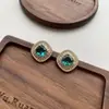 Pendientes Minimalistas de Lujo Ligero Cubo de Azúcar Pequeño de Circonita Aguja de Plata S925 Nicho de Gama Alta Súper Brillantes Versátiles Pendientes Transfronterizos