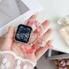 Para Apple Watch Apple Watch Mariposa de Jade Doble Fila con Perlas Moda Bucle Único Correa de Reloj para Mujer