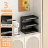 Estante de Almacenamiento Portavasos de Mesa, Estante Estrecho Pequeño para Tazas de Té de Encimera de Mesa de Comedor, Portavasos de Doble Capa, Estante de Almacenamiento para Juego de Té de Escritorio
