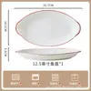 Prato Colorido Sob Esmalte de Jingdezhen, Prato de Jantar Doméstico, Prato Fundo Estilo Europeu, Louça Simples para Casa Nova, Prato de Jantar de Cerâmica Espessa