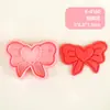 Série Dia dos Namorados Molde de Biscoito 3D Simulação DIY Prensagem Estereoscópica Ferramenta de Corte para Fondant Artesanal Rosa