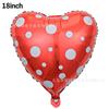 Balão de Filme de Alumínio em Forma de Coração de 18 Polegadas Novo EU TE AMO Balão de Amor Impresso para o Dia dos Namorados Ocidental Casamento