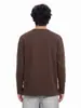 Camiseta de Manga Larga con Puntada Estructurada de Cuello en V Pequeño para Hombre LKTM 26AW Unisex Ajuste Holgado Relajado Camiseta Básica