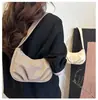 Tendência Outono 2025 Moda Coreana Bolsa de Axila Bolsa de Ombro Plissada de Alto Valor Bolsa Transversal Elegante de Nicho para Mulheres