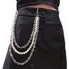 Cadena para Pantalones de Hombre y Mujer de Estilo Moderno y Cool, Personalizada Punk Hip-hop Hip-hop Denim Cadena para Cintura, Accesorios de Metal para Pantalones de Moda que Combinan con Todo