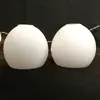 Artesanías de vidrio ácido de jade blanco lámparas de vidrio soplado artificial pantalla de lámpara accesorios para lámparas de interior fábrica venta directa