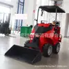 Retroescavadeira Compacta sobre Pneus S390, Retroescavadeira Compacta Operador Montado, Empilhadeira Pequena para Manuseio de Resíduos em Canteiro de Obras, Interno