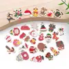 Conjunto de 30 Acessórios de Esmalte de Natal para DIY: Papai Noel, Boneco de Neve, Sino, Rena, Pingentes de Pulseira, Chaveiros