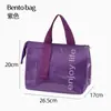 Bolsa de Almuerzo Impermeable y Aislada, Bolsa de Picnic con Papel de Aluminio Espeso, Bolso tipo Bandolera para Lonchera, Bolsa de Gran Capacidad para Cosméticos, Bolsa de Almuerzo para Estudiantes