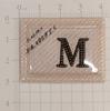 Nova Moda Tecido Xadrez Estampado Miçanga Dourada Relevo TPU Transparente Personalizado Etiqueta Decorativa Venda Direta da Fábrica