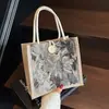 Bolso Estilo Coreano para Estudiante 2026 Bolso de Lino de Moda para el Almuerzo Nuevo Estilo Japonés Bolso de Lona para Llevar el Almuerzo