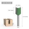 Juego de 6 Piezas de Cuchillos Rectos Verdes con Hojas Simples y Dobles, Cuchillas para Máquina Recortadora, Cuchillas para Ranurar, Brocas para Fresadora de Grabado y Herramientas