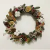 Kit de Manualidades Navideñas Estilo Rústico Americano, incluye materiales para hacer coronas, adecuado para jardines de infancia, floristerías y decoraciones de puertas interiores