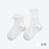 26 calcetines infantiles para primavera y otoño con bordes rizados, estilo princesa lindos, calcetines de tubo medio con parte superior suelta, algodón peinado, clase A para niñas