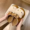 Mules Slip-on Estilo Birkenstock Fofas de Desenho Animado para Mulheres, Novas Mules de Solado Grosso Aumentadoras de Altura Outono 2026
