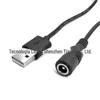 USB5.5 * 2.5mm adequado para bateria falsa DR-E6 adequado para câmera Canon 5D Mark II Mark III
