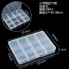Caja de Almacenamiento de Plástico Transparente para Joyería, Caja para Componentes Digitales y Accesorios, Caja de Joyería con Compartimentos Clasificados, Caja para Piezas Pequeñas de Pesca