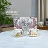 Suministro Directo de Fábrica H Marca Taza y Platillo de Café Juego de Porcelana Hueso Juego de Té de la Tarde Taza de Té Negro Taza y Platillo Doble de Lujo Ligero Regalo de Boda