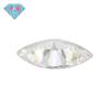 Anel de Folha de Olho de Cavalo de Pedra Nua de Diamante Huagang Gem Mosan Importado dos EUA Moissanite Pedra Nua d Cor 1 quilate