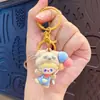 Chaveiro Criativo de Gatinho KT Chefe Flocado Desenho Animado Pingente de Bolsa Fofo Chaveiro de Carro Presente Atacado
