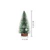 Mini Árvore de Natal de Simulação Véspera de Natal Pequeno Pinheiro com Base de Madeira Festa de Natal Decoração de Mesa Ornamentos
