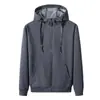Conjunto Deportivo de Algodón Puro para Hombre con Logo Personalizado Traje de Moda Chaqueta de Primavera y Otoño Camiseta Transpirable de Manga Larga para Correr Casual para Hombre