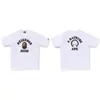260g Marca de Moda Venta al por Mayor Transfronteriza Camiseta Pesada Bape Cabeza de Mono Tiburón