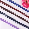 Manta con Borla de Poliéster 0.5mm Borde Curvo Cinturón Accesorios para Ropa Encaje de Color Decoración Encaje Curvo Pequeño en Forma de S