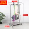 Soporte Móvil para Mopa de Acero Inoxidable, Soporte de Piso para Escoba y Mopa, Almacenamiento de Balcón, Organizador de Herramientas de Limpieza