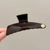 Pinza para el pelo grande y moderna para mujer, elegante y sofisticada, pinza para el pelo exquisita, pinza de tiburón simple para primavera-verano