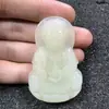 Colgante de Jade Blanco Afgano Natural de Dragón y Fénix Guanyin Buda, Artículos de Jade de Zona Turística, Artículos de Jade de Vendedor Ambulante, Venta al por Mayor de Colgantes de Jade