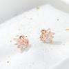 Pendientes de cisne con diamantes en plata de ley s925, mini pendientes japoneses y coreanos con animales adorables, elegantes y sencillos, joyería de celebridades de Internet.