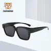 Nuevas Gafas de Sol Clip-On de Marco Cuadrado para Hombres, Modernas Gafas Polarizadas para Mujeres, Portátiles para Conducir, Protección UV, Versátiles al por Mayor