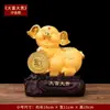 Enfeites de Porco Dourado para Atrair Riqueza, Doze Porcos do Zodíaco, Artesanato para Casa, Mascote do Ano do Porco, Bar de Vinhos para Sala de Estar, Decorações de Mesa