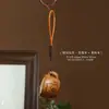 Pingente de Bule de Jacarandá Natural Brinquedo para Alívio do Estresse Chaveiro Estilo Chinês Vintage Peça Artesanal de Mão