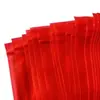 Bolsas de PE rojas opacas autosellables, bolsas para piezas, bolsas autosellables de colores