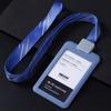 Set de cordón para gafete Dezhi de alta gama para gafetes de empresa listada, set de gafetes de pecho para guardia de entrada, set de protección de gafetes para fábrica de gafetes