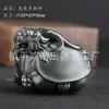 Ornamento Portátil de Jade Pixiu Quente de Hotan em Xinjiang, Peça Portátil de Casco de Tartaruga Dragão de Jade Verde Fino, Suprimento para Transmissão ao Vivo