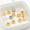 Cuentas Espaciadoras Hexagonales con Mantra de Seis Sílabas con Conservación de Color Chapadas en Oro de 18K DIY Accesorios de Joyería Hechos a Mano Material para Enhebrar Cuentas Pulsera D139