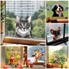 Simulación de Ventas Directas Transfronterizas Pegatinas de Pared de Animales Lindos Ventana de Vidrio Diseño Festivo Autoadhesivas Impermeables Decorativas Pegatinas de Pared