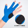 Guantes para tienda de billar de tres dedos anti-fricción deslizantes duraderos de alta gama para taco de billar absorbentes de sudor entrenador hombres y mujeres Negro especial verano