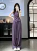 Ropa de mujer de estilo femenino y elegante, nueva, moderna y popular para el verano de 2026, traje de pantalón ancho súper elegante