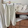 Nuevos pijamas de otoño e invierno para niños, camisones para niñas, ropa de casa para bebé Clase A, pijamas para bebés, pantalones largos, conjunto de bata