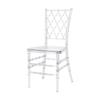 Silla Transparente de Malla Procesada y Personalizada de Cristal, Silla para Banquetes de Bodas de Hotel, Silla de Bambú Acrílico, Silla de Comedor Popular