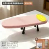 Tabla de planchar de alta gama hecha de madera maciza, tabla de planchar plegable para uso doméstico, pequeña almohadilla de planchar de escritorio, soporte para alfombrilla de planchar